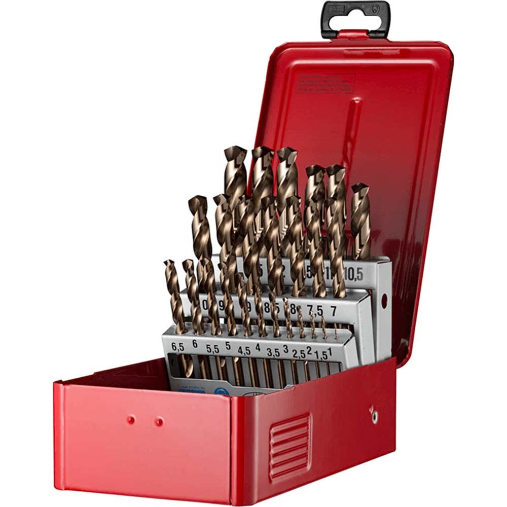 Dormer A295-225 25 Piece HSS-E Cobalt Jobber Drill Set HSS Drill