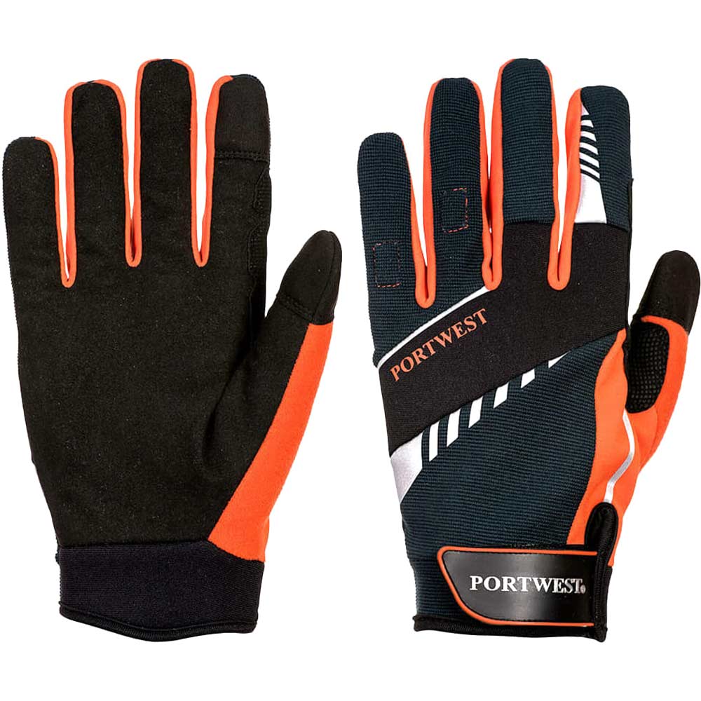 Portwest DX4 LR Cut Resistant Touchscreen Gloves Metro Blue M Pack of 1