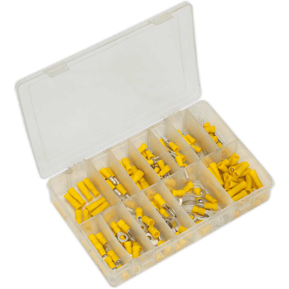 Sealey 140 Piece Yellow Crimp Terminal Assortment