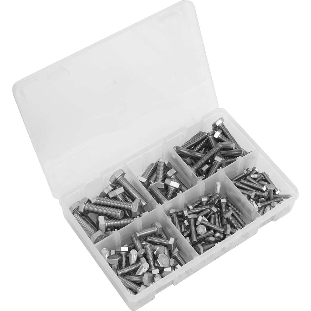 Image of Sealey 150 Piece Stainless Steel Set Screw Assortment M5 - M10