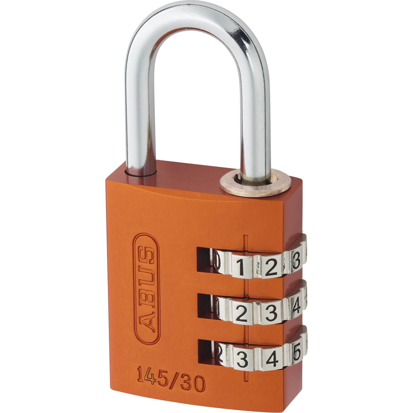 Photos - Door Lock ABUS 145 Series Aluminium Combination Padlock 30mm Orange Standard 14530OR 