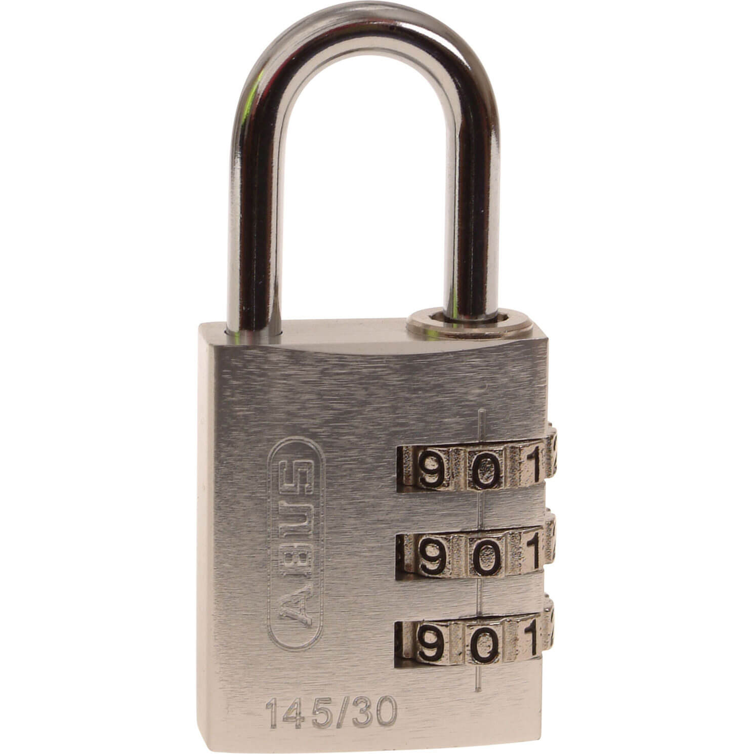 Photos - Door Lock ABUS 145 Series Aluminium Combination Padlock 30mm Silver Standard 14530SI 
