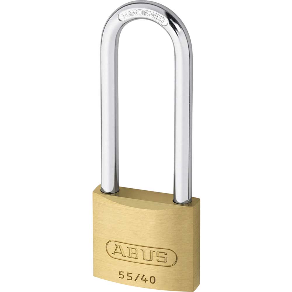 Image of Abus 55 Series Basic Brass Padlock Keyed Alike 40mm Extra Long 5402