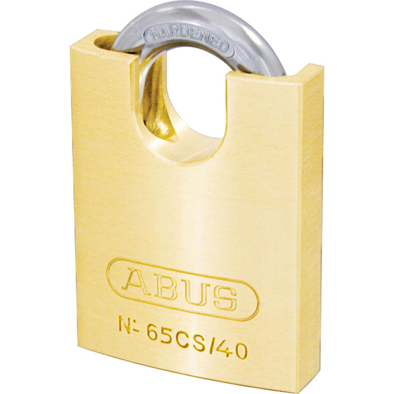Image of Abus 65 Series Compact Brass Padlock with Closed Shackle 40mm Standard