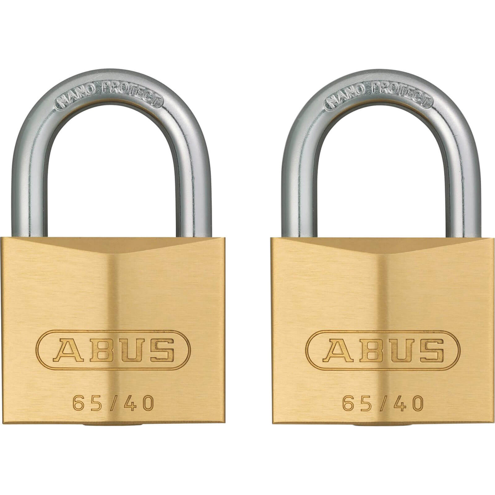 Photos - Door Lock ABUS 65 Series Compact Brass Padlock 40mm Standard Keyed Alike 