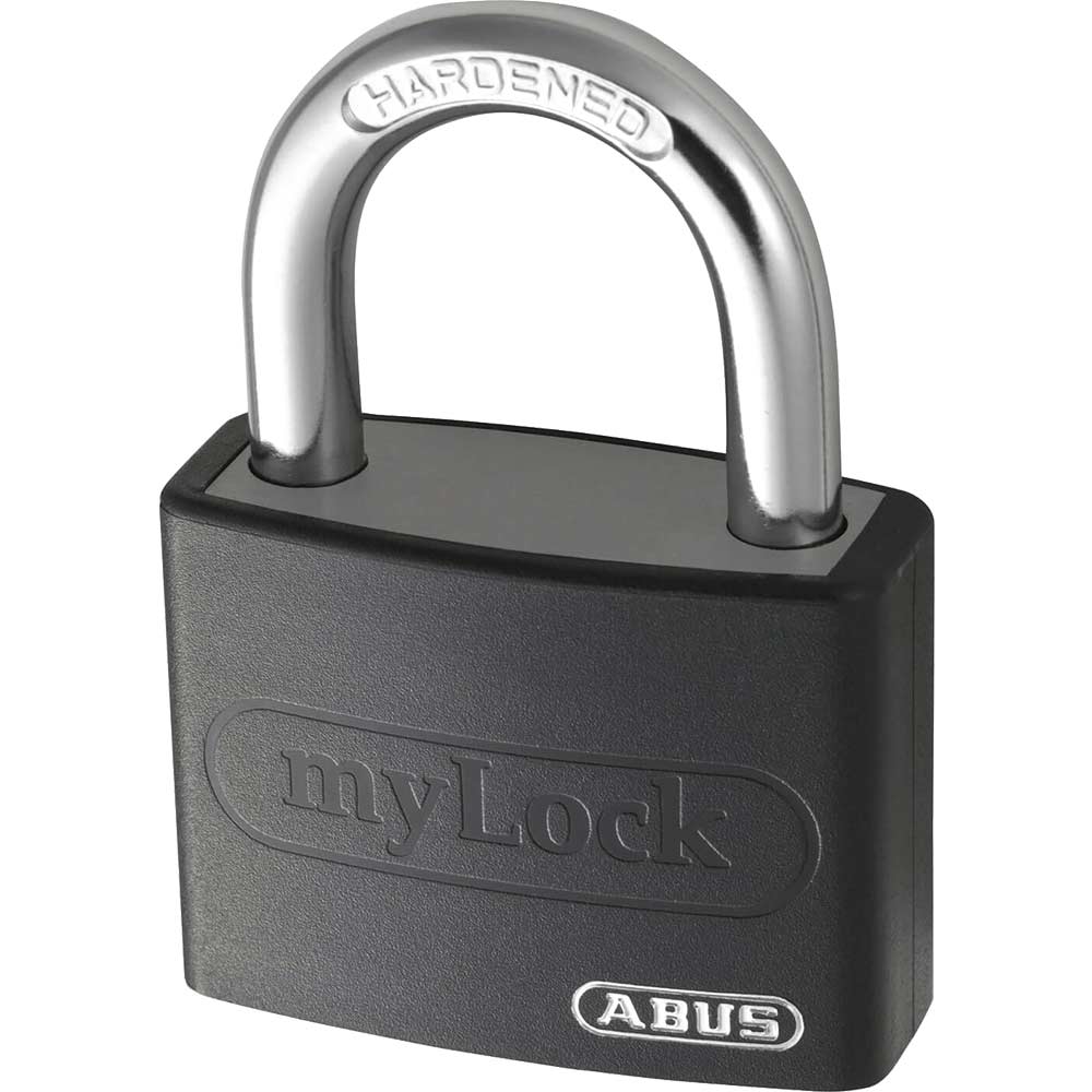 Image of Abus T65AL Series Aluminium Padlock Black Keyed Alike 40mm Standard 6402