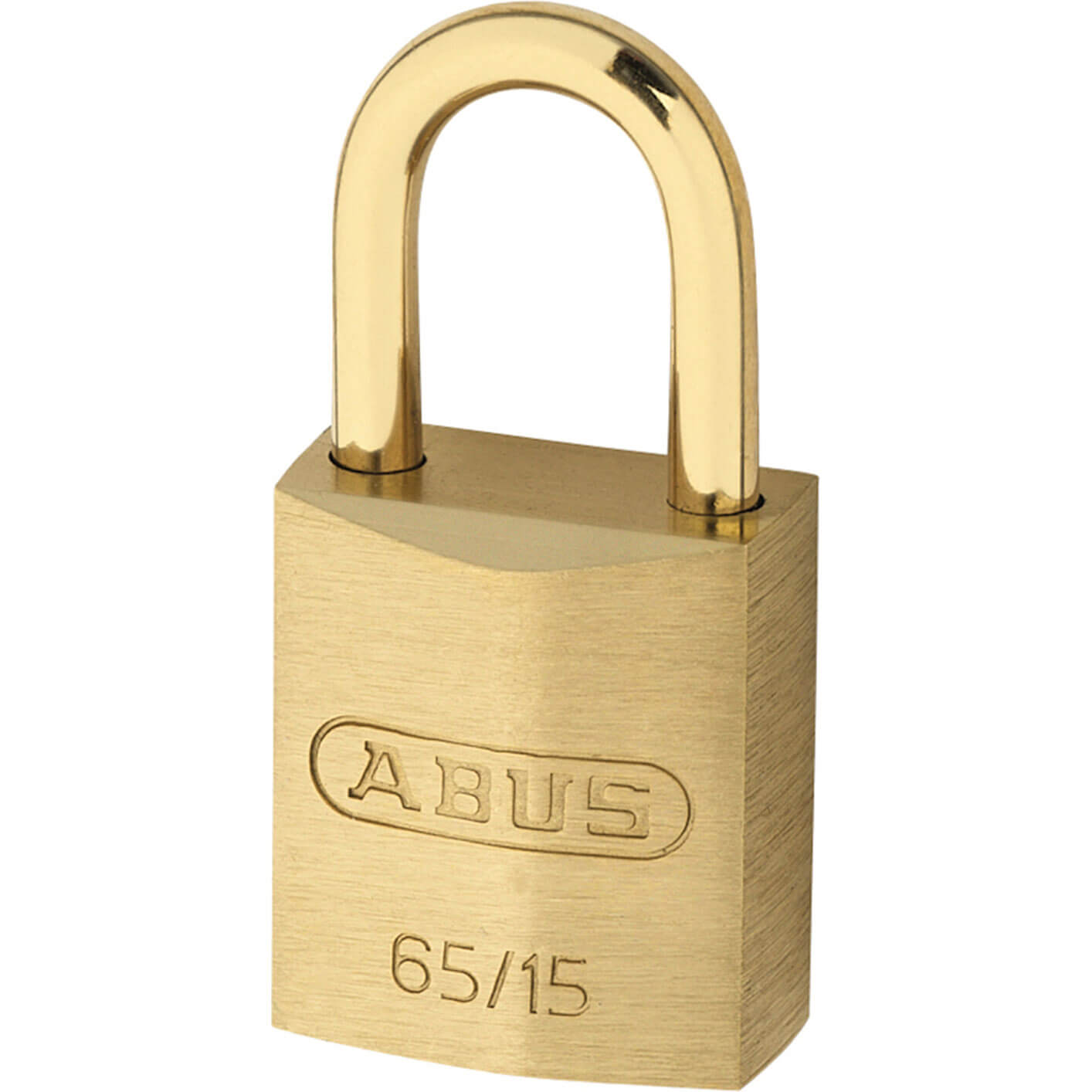 Photos - Door Lock ABUS 65 Series Brass Padlock With Brass Shackle 15mm Standard ABU65MB15C 