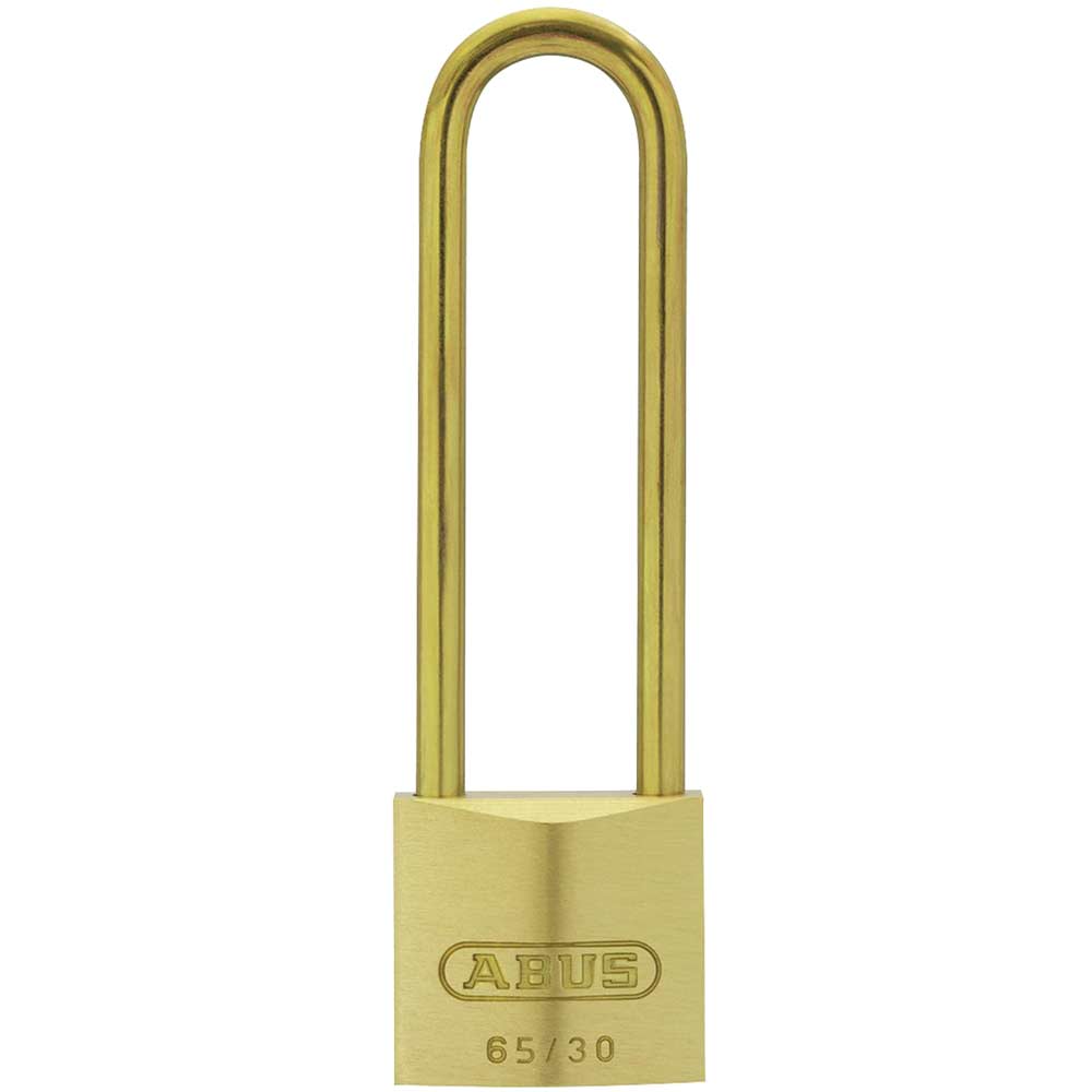 Abus 65 Series Compact Brass Padlock 30mm Extra Long