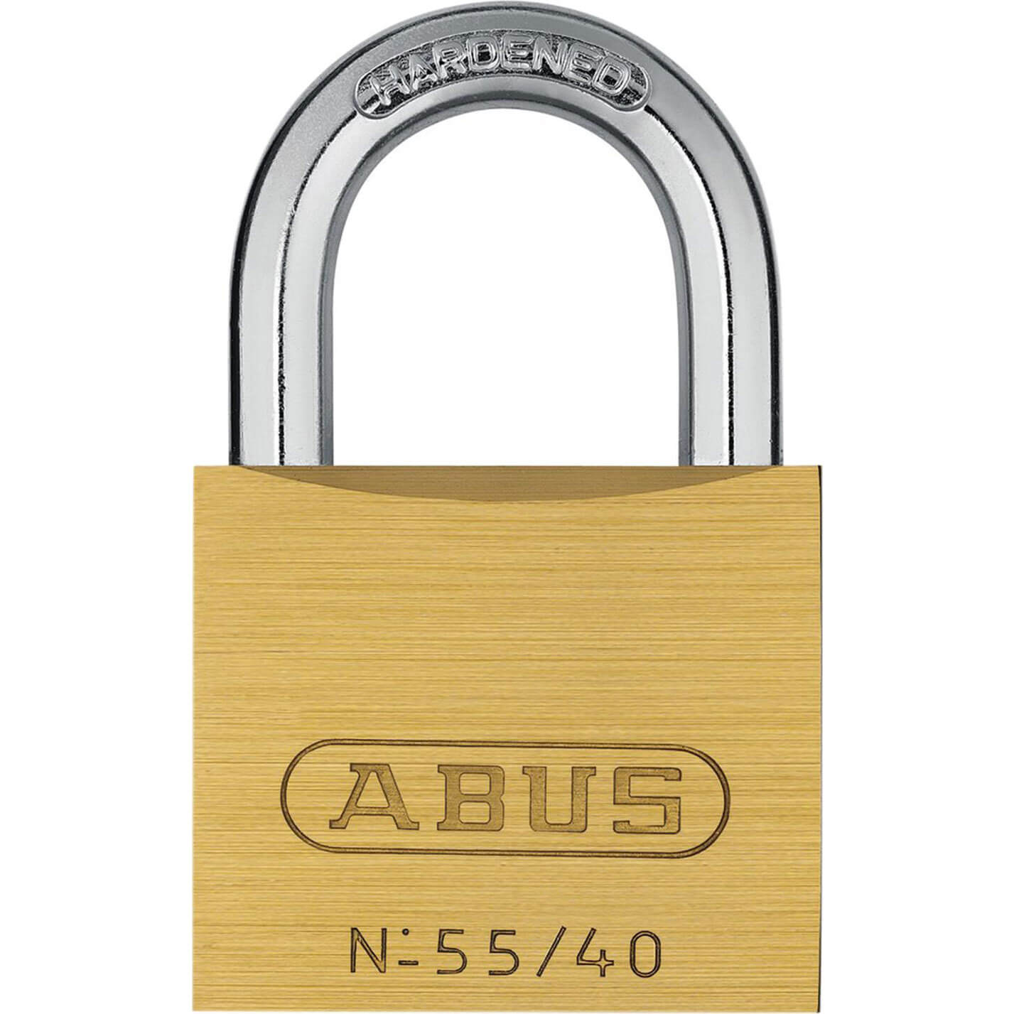 Image of Abus 55 Series Basic Brass Padlock Keyed Alike 40mm Standard 5401