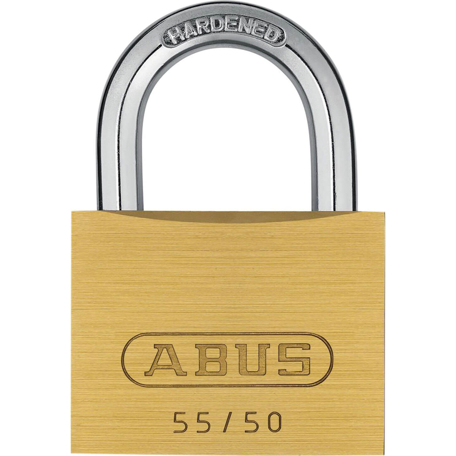 Image of Abus 55 Series Basic Brass Padlock Keyed Alike 50mm Standard 5501