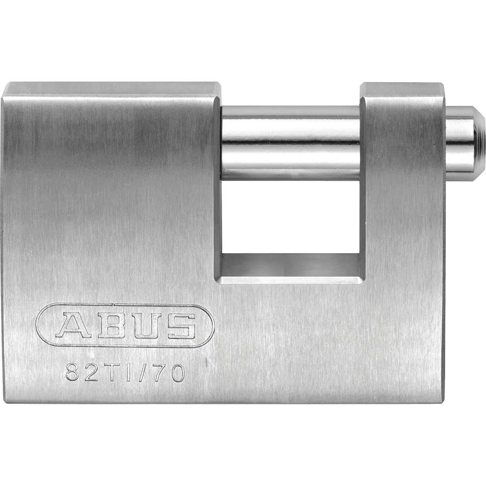 Abus 82TI/70 Titalium Shutter Padlock Keyed Alike 70mm Standard 8518