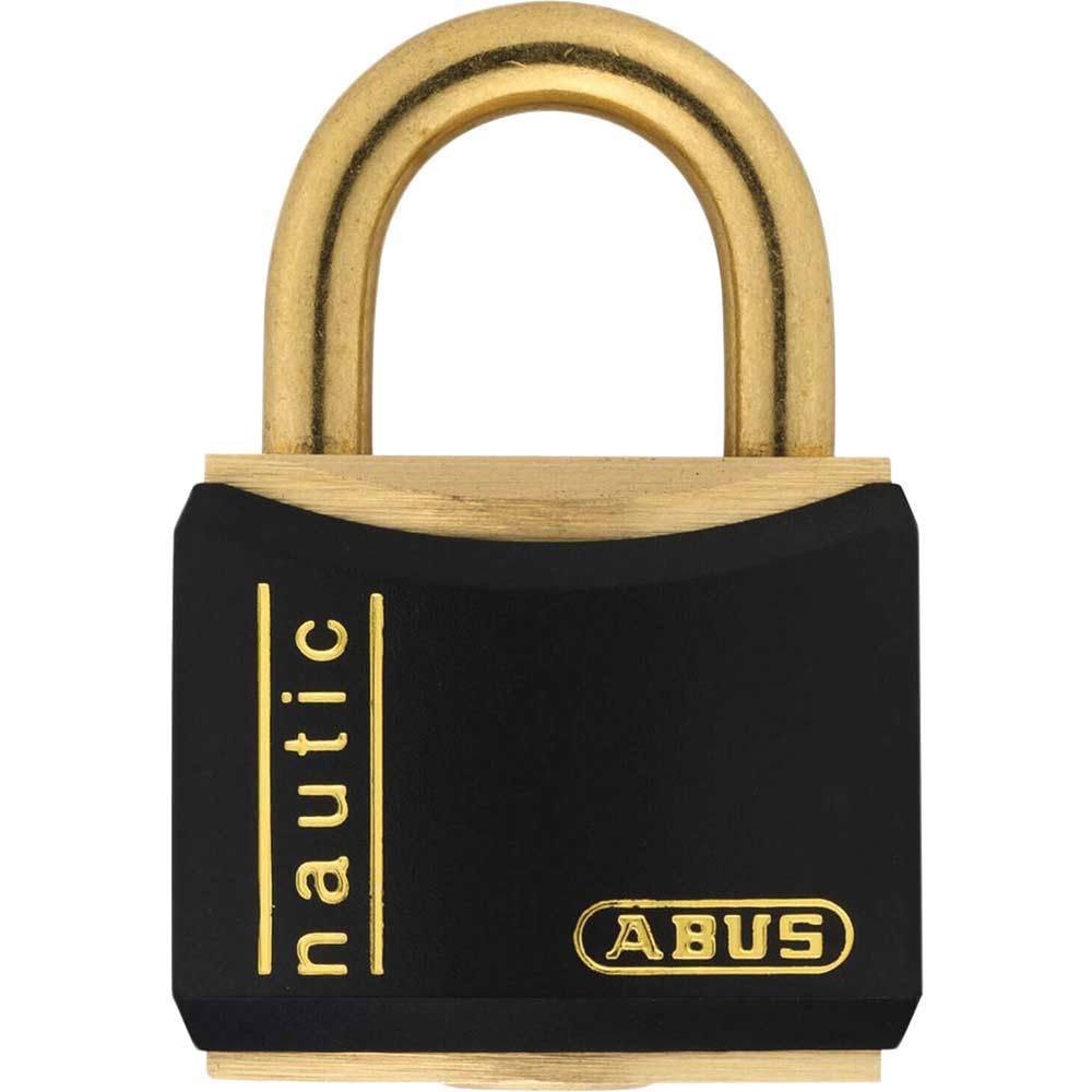 Image of Abus T84 Series Brass Padlock 30mm Black Standard