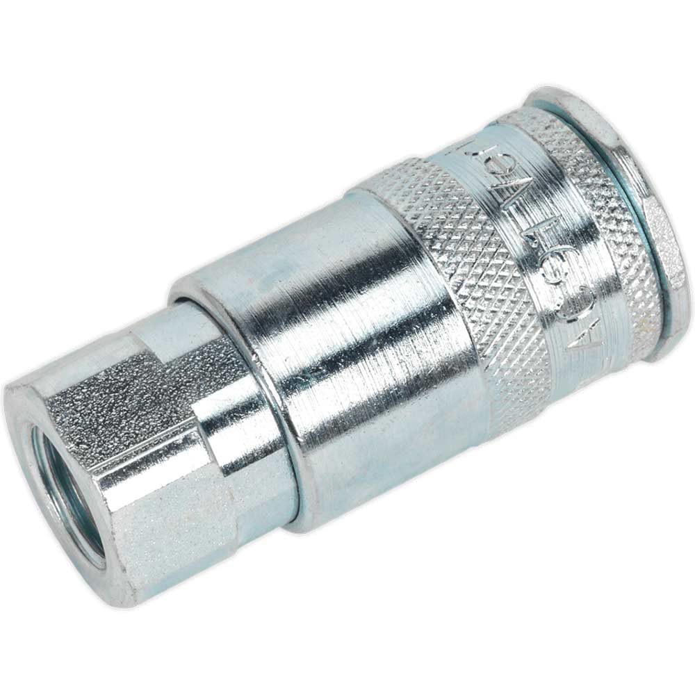 Sealey Air Line Coupling BSP Female Thread 1/4" BSP Pack of 5