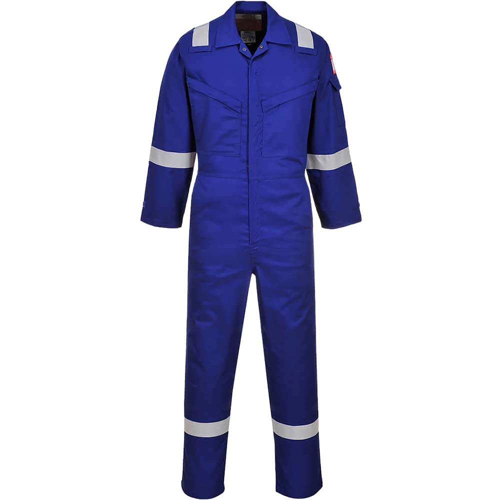 Araflame Silver Flame Resistant Coveralls Royal Blue 46" 31