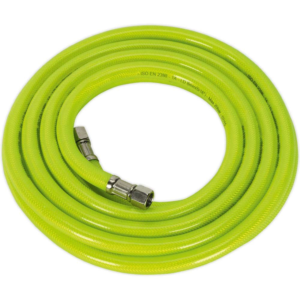 Sealey Hi Vis Air Line Hose 8mm 5m