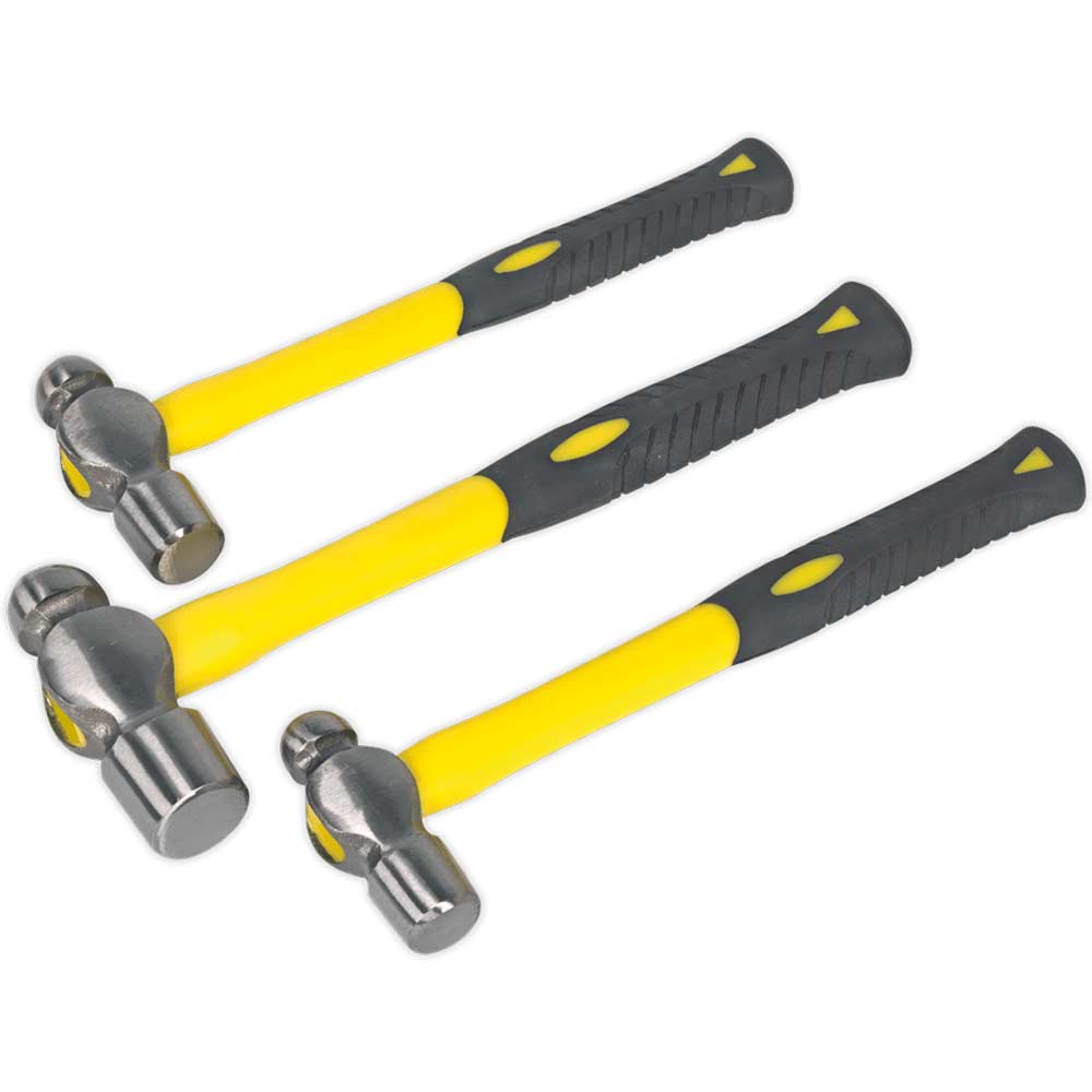 Sealey AK2031 3 Piece Ball Pein Hammer Set