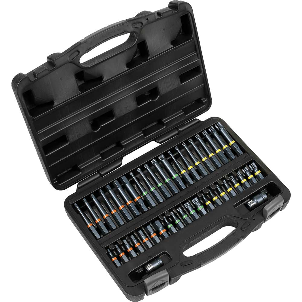 Sealey 42 Piece 3/8" and 1/2" Drive Impact Socket Bit Set Combination