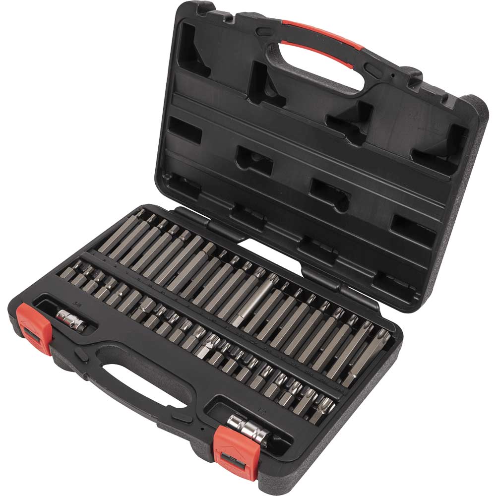 Image of Sealey 42 Piece Torx, Hex and Spline Socket Bit Set Combination
