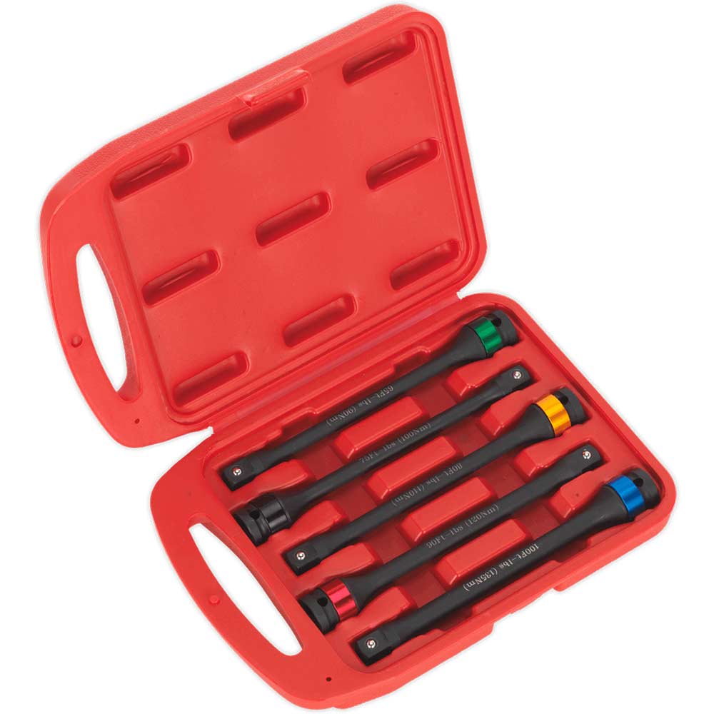 Image of Sealey 5 Piece 1/2" Drive Torque Stick Set