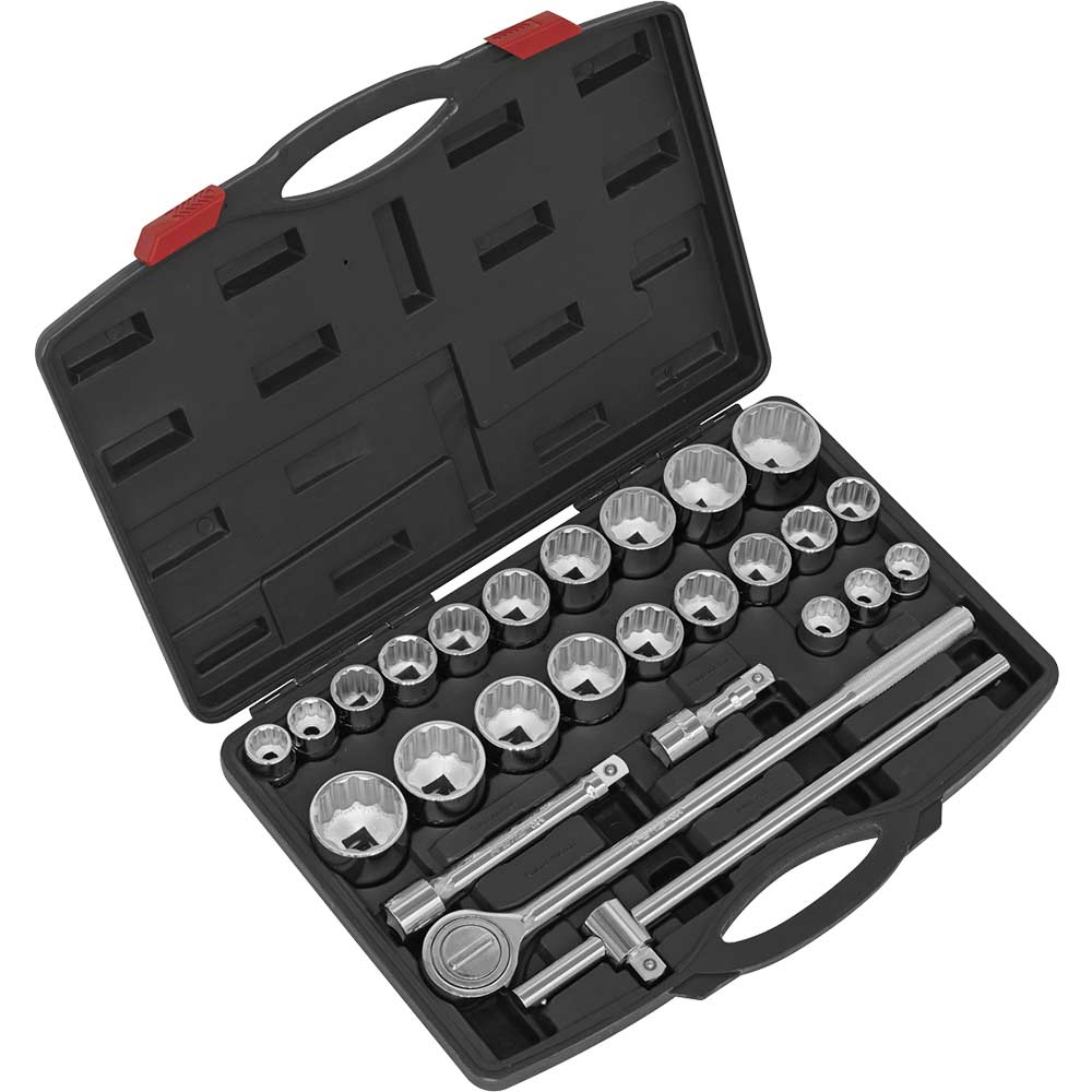 Sealey 26 Piece 3/4" Drive Bi Hexagon Socket Set 3/4" in UK Specification