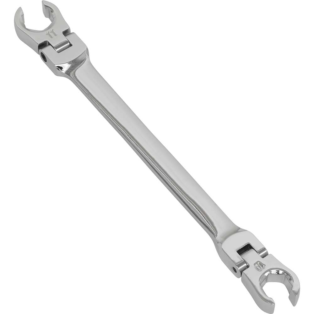Sealey Flexible Head Flare Nut Spanner 10mm x 11mm
