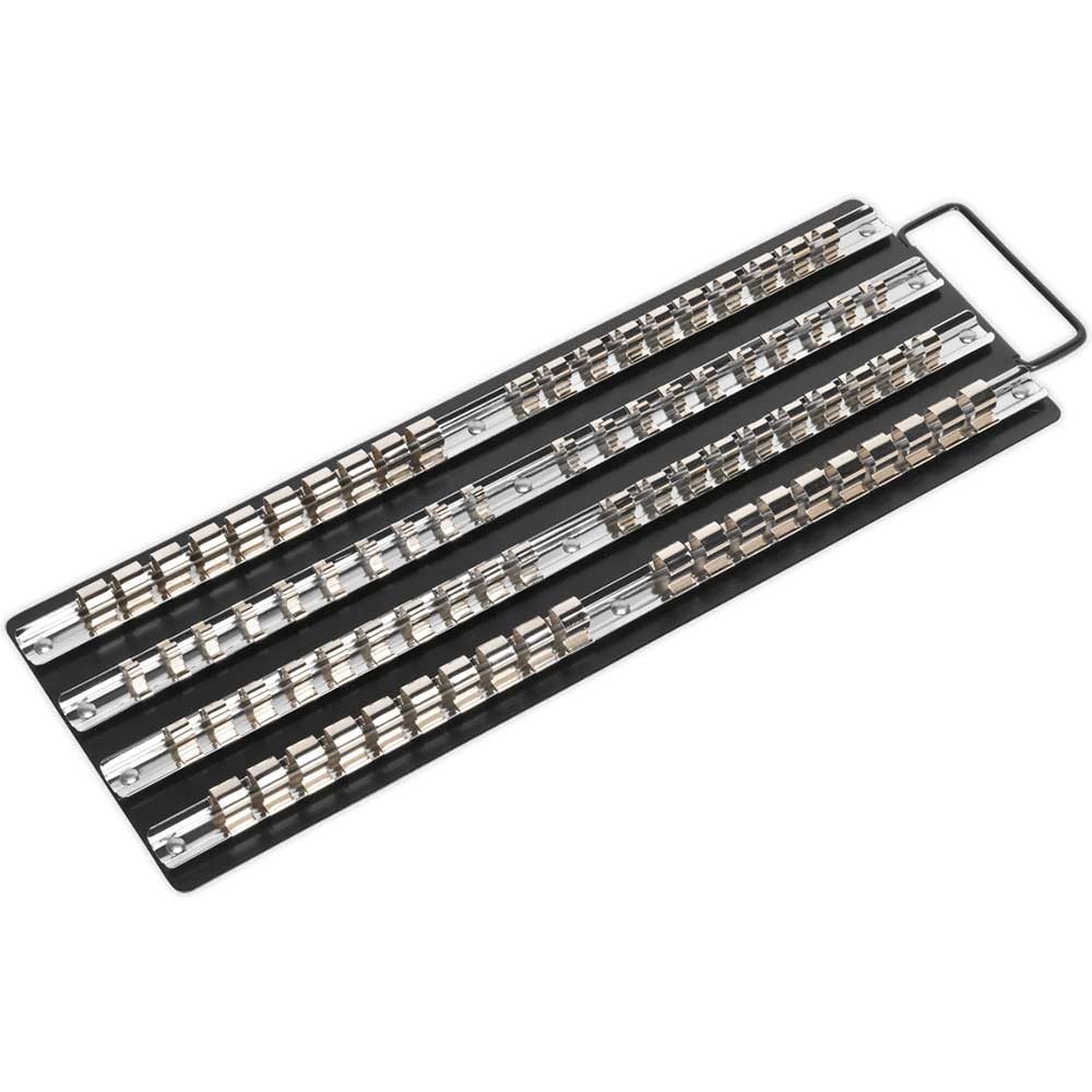 Sealey 1/4", 3/8" and 1/2" Drive Socket Rail Tray Combination