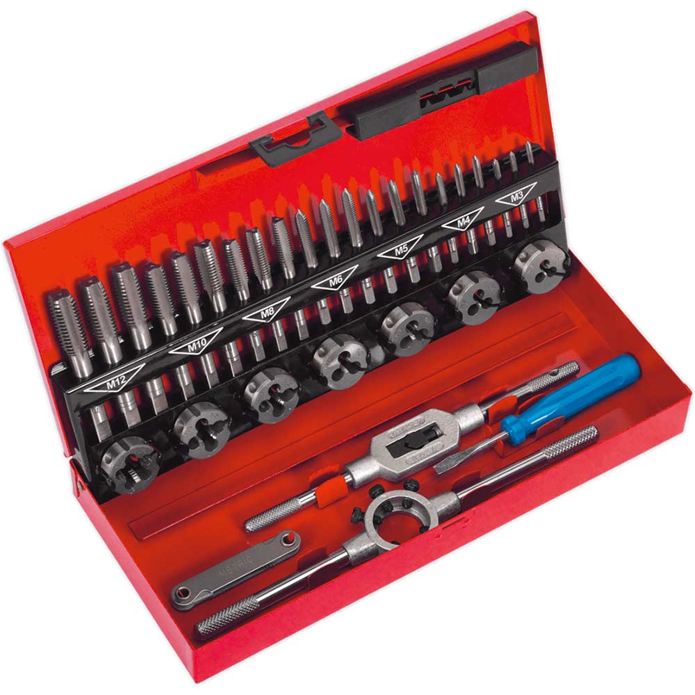 Image of Sealey 32 Piece Tap and Split Die Set Metric