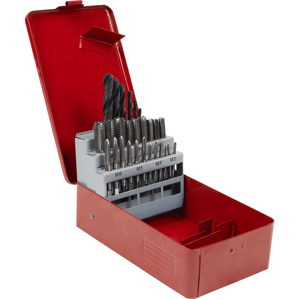 Image of Sealey 28 Piece Tap and Drill Bit Set Metric