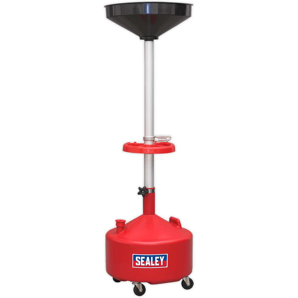 Sealey Mobile Manual Discharge Oil Drainer 36l