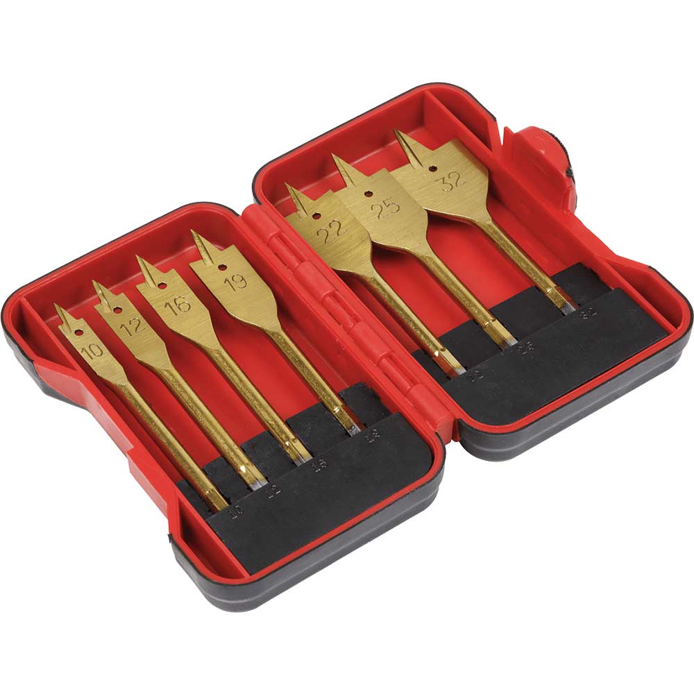 Photos - Drill Bit Sealey 7 Piece 1/4" Hex Shank Flat Wood  Set AK3707FW 