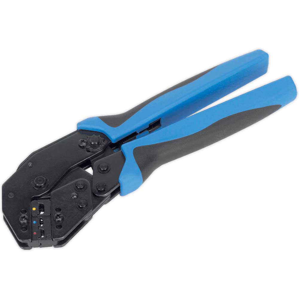Sealey AK3863 Angled Head Ratchet Crimping Tool in UK Specification