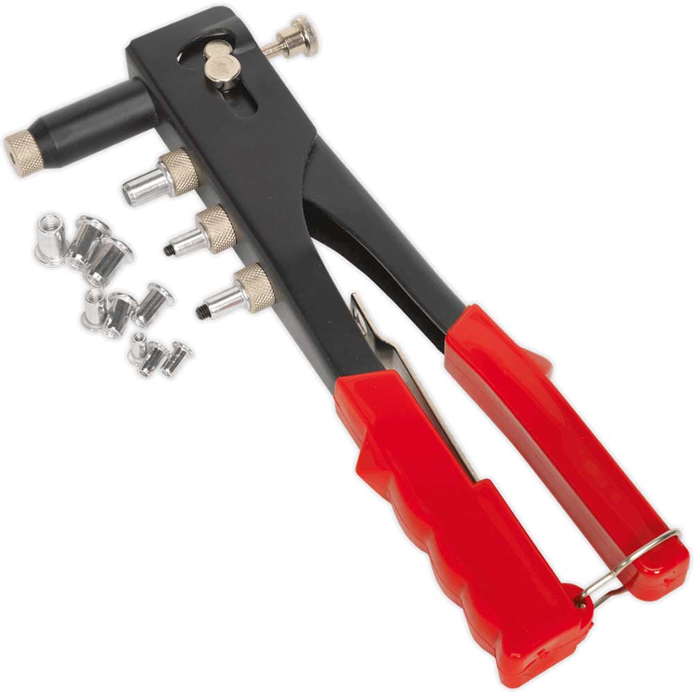 Sealey Threaded Nut Riveter and 40 Assorted Rivets