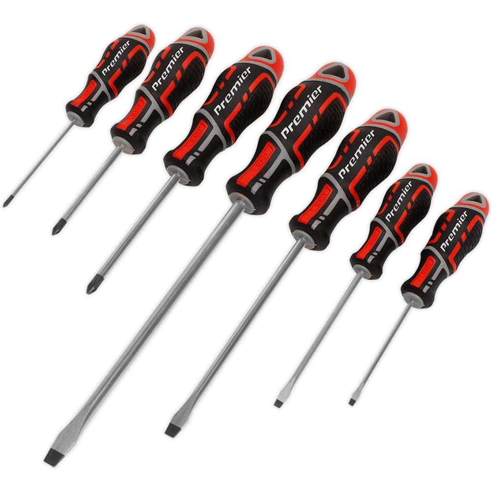 Sealey Gripmax 7 Piece Screwdriver Set in UK Specification