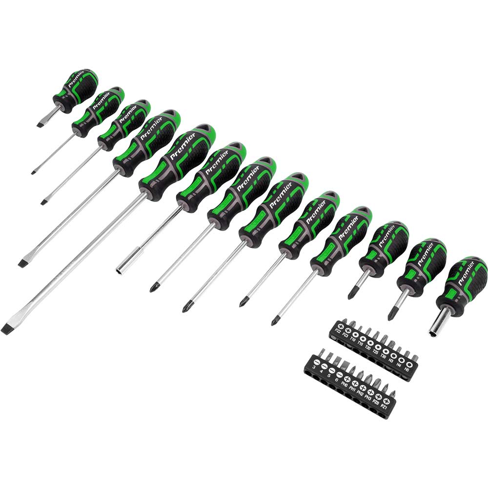 Sealey Gripmax 33 Piece Hi Vis Screwdriver and Bit Set