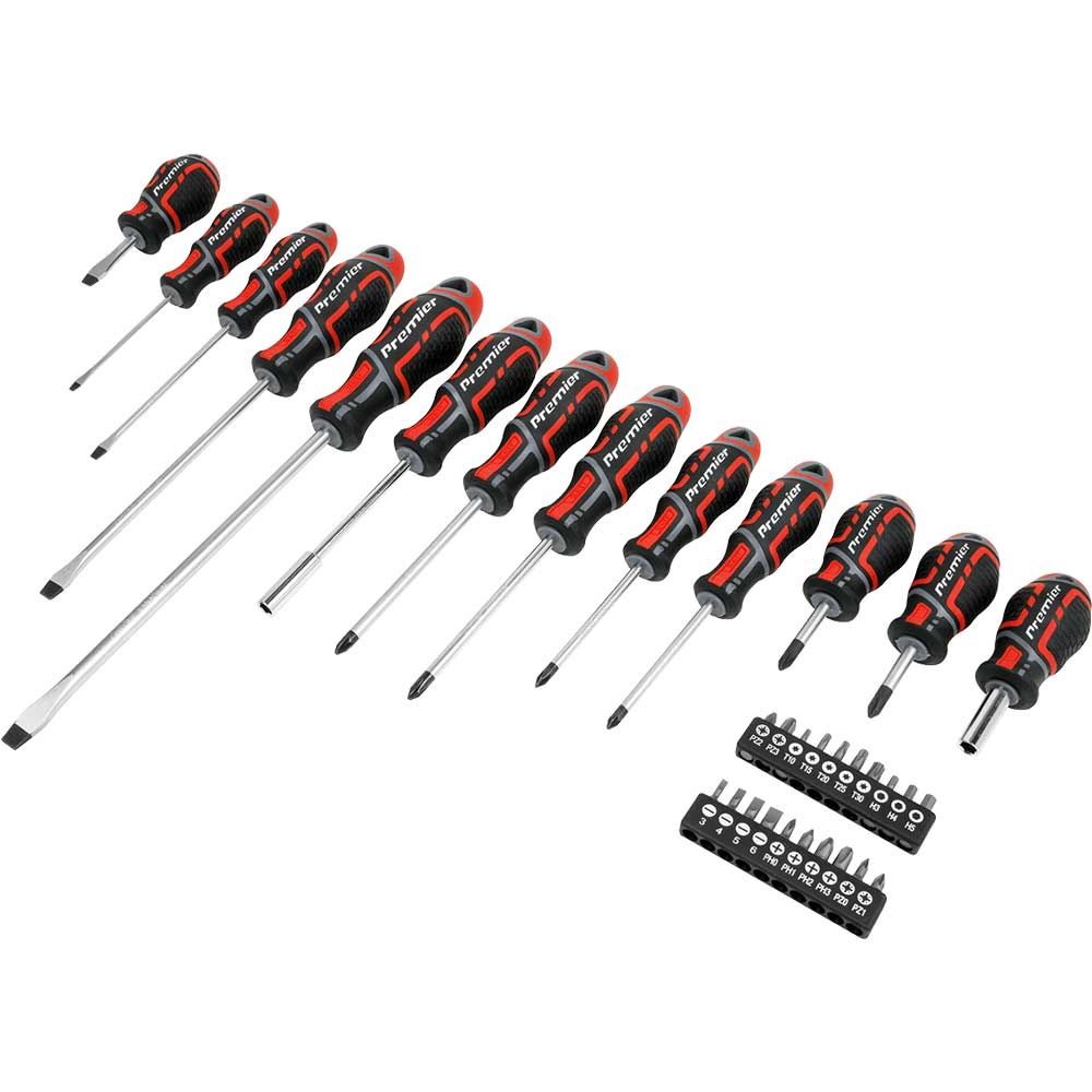 Image of Sealey Gripmax 33 Piece Screwdriver and Bit Set