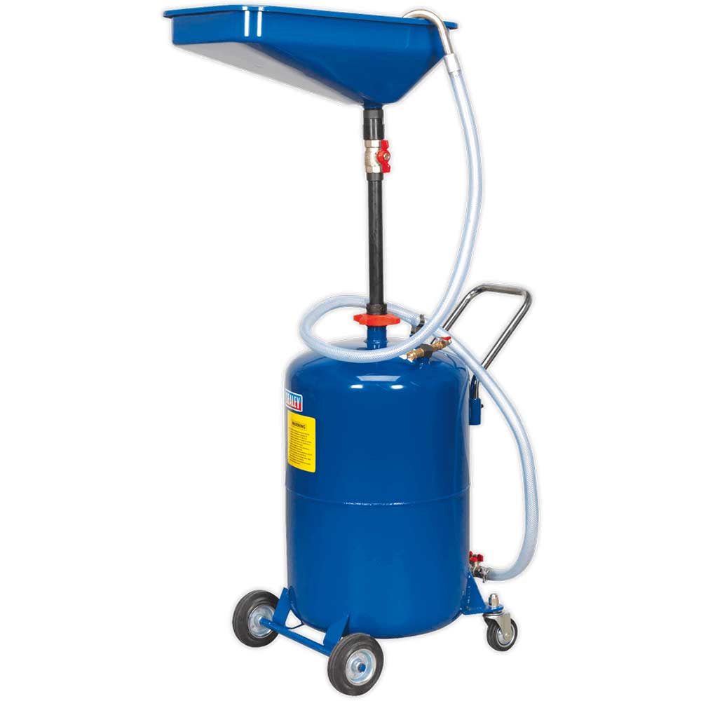 Sealey AK451DX Mobile Oil Drainer Air Discharge 65l