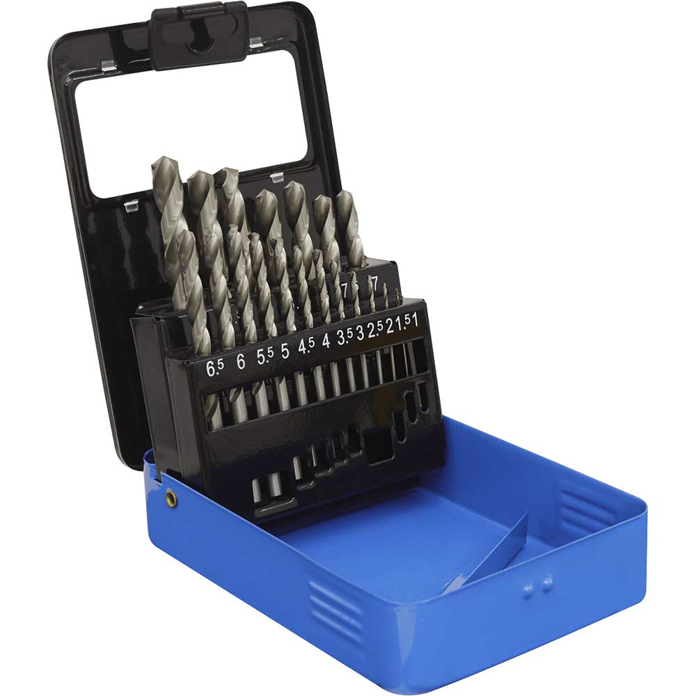 Image of Sealey 19 Piece HSS-G Drill Bit Set