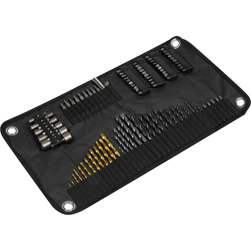 Image of Sealey 98 Piece Drill and Bit Accessory Set