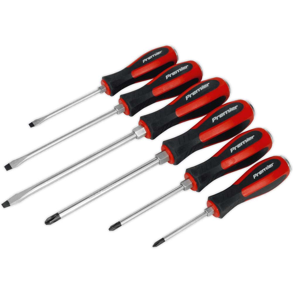 Image of Sealey 6 Piece Hammer Through Screwdriver Set