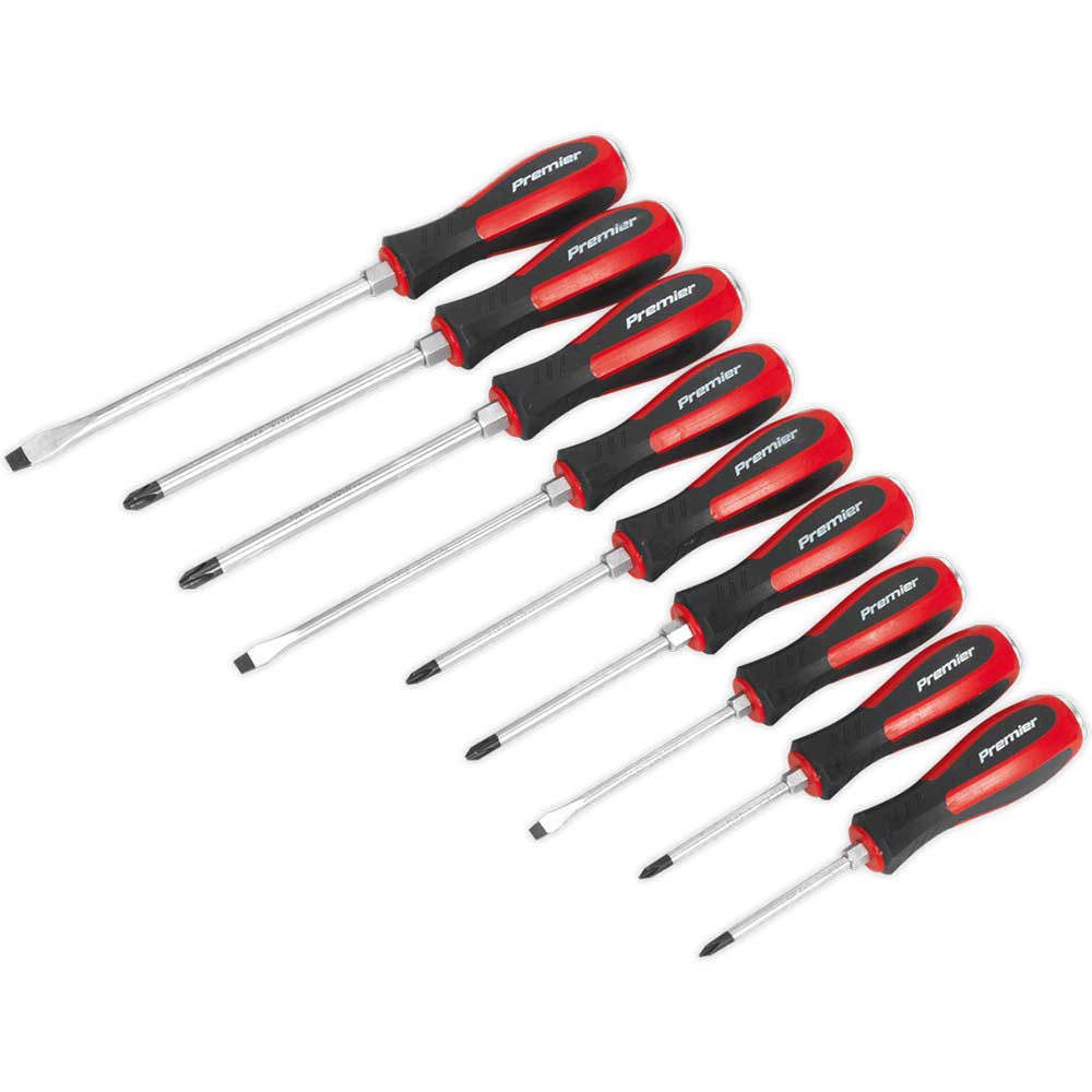 Image of Sealey 9 Piece Hammer Through Screwdriver Set