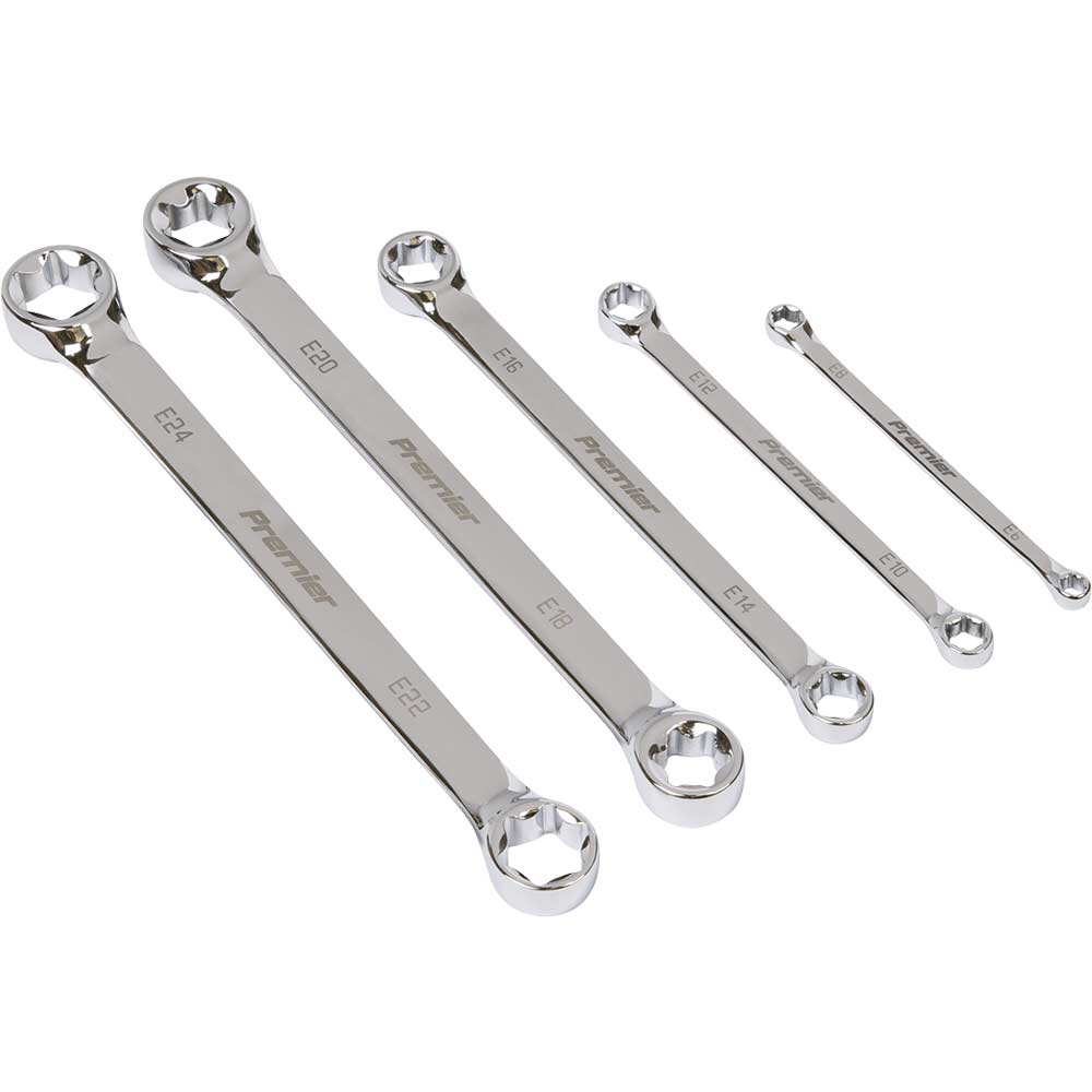 Image of Sealey 5 Piece Torx Double End Spanner Set