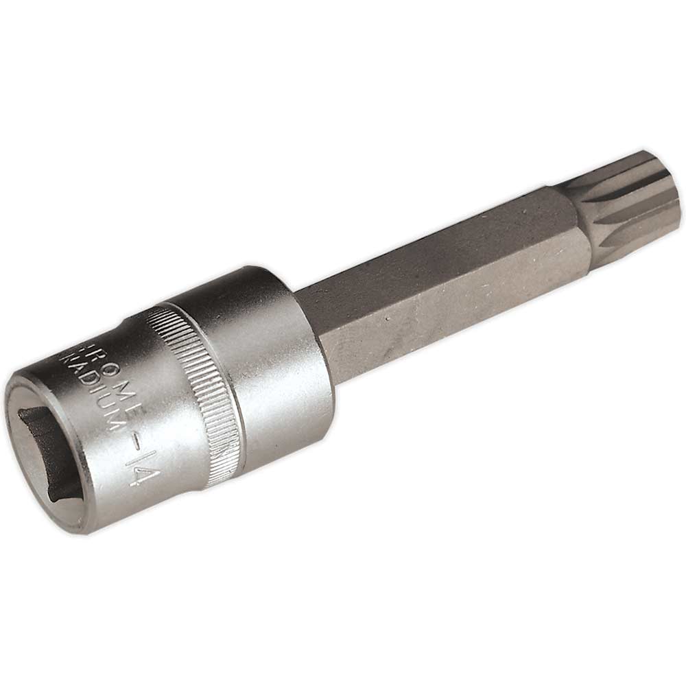 Image of Sealey 1/2" Drive Long XZN Spline Bit Socket
