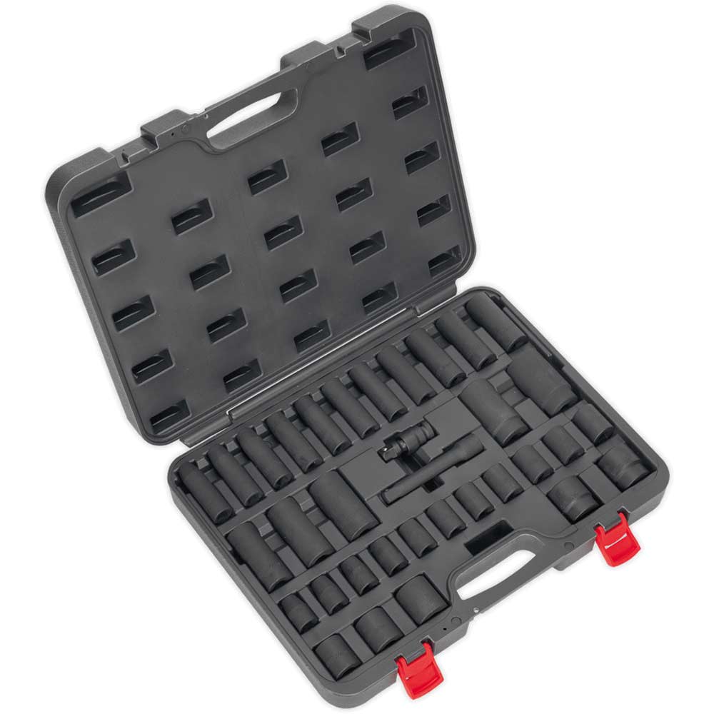 Image of Sealey AK5634M 34 Piece 1/2" Drive Impact Socket Set Metric 1/2"