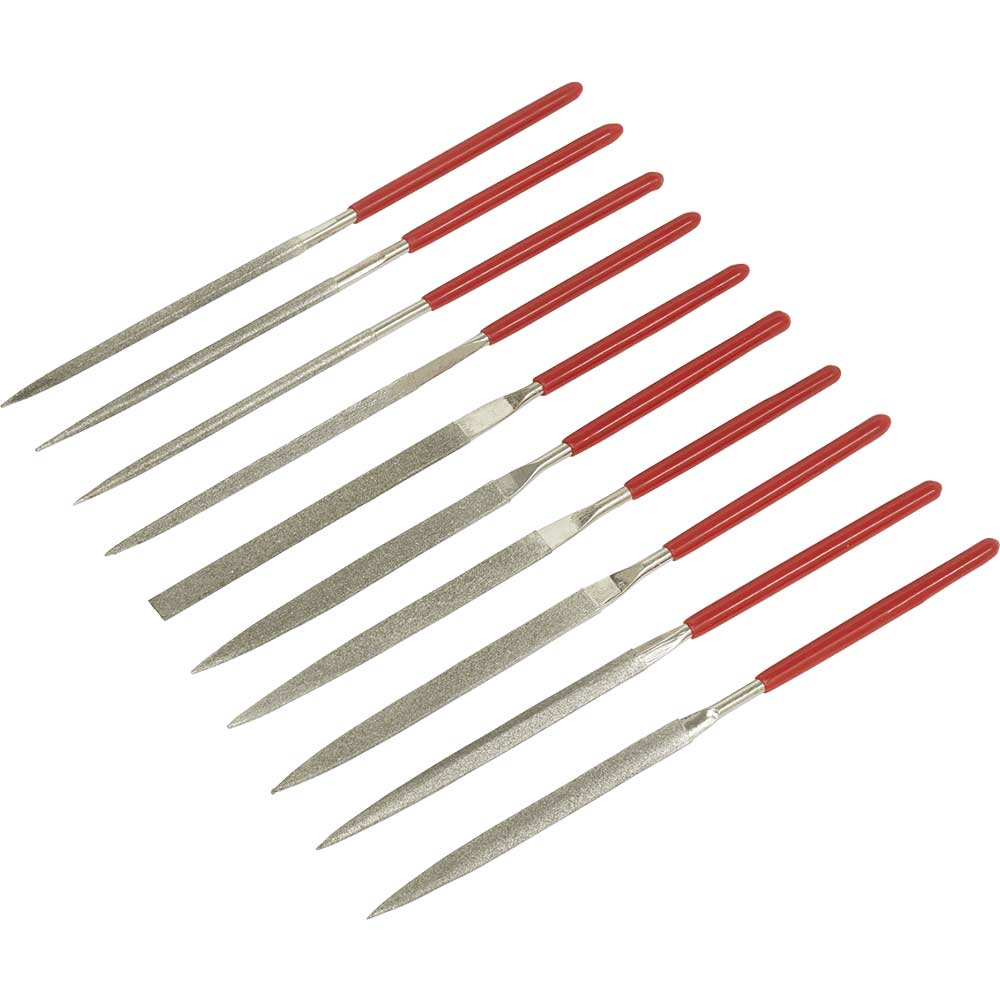 Sealey 10 Piece Diamond Needle File Set