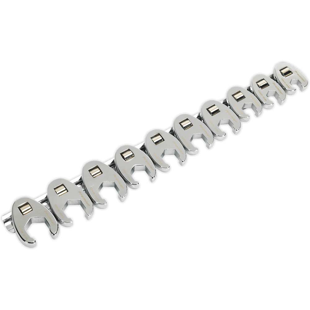 Sealey 10 Piece 3/8" Drive Crow Foot Spanner Set 3/8