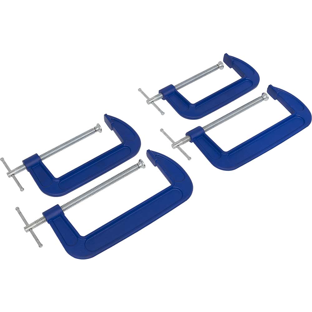 Sealey 4 Piece 150mm and 200mm G Clamp Set