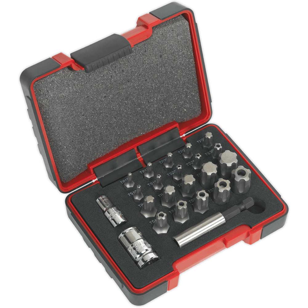 Sealey 23 Piece Combination Drive TRX-P and TRX-TS Screwdriver Bit Set Combination