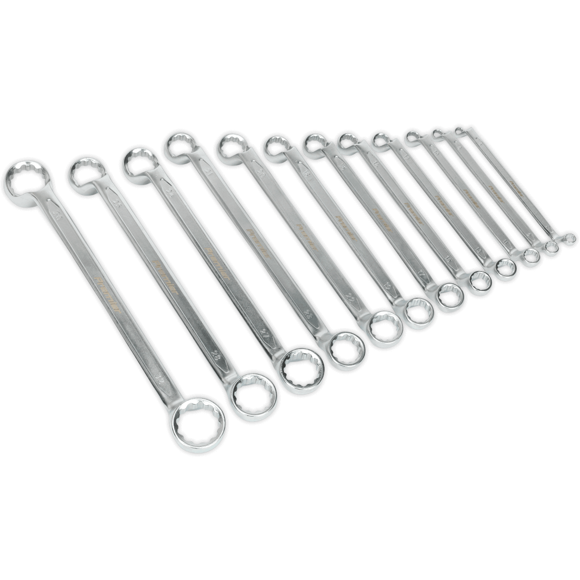 Sealey 12 Piece Offset Double Ring Spanner Set