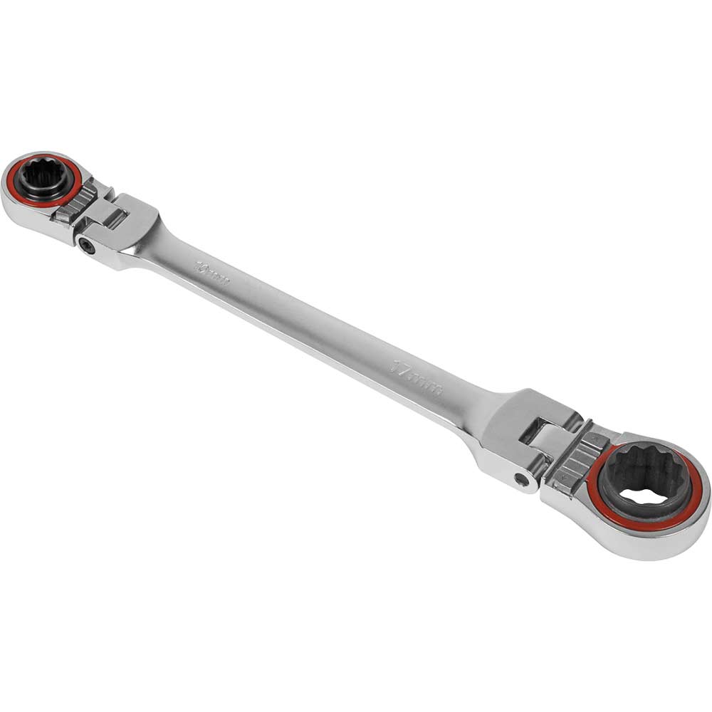 Sealey 4 in 1 Reversible Flexible Head Ratchet Ring Spanner