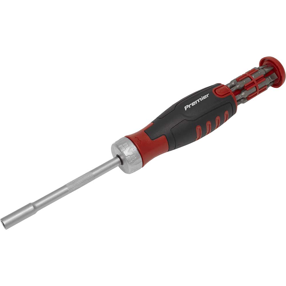 Image of Sealey 12 Piece Ratchet Bit Holder Screwdriver Set